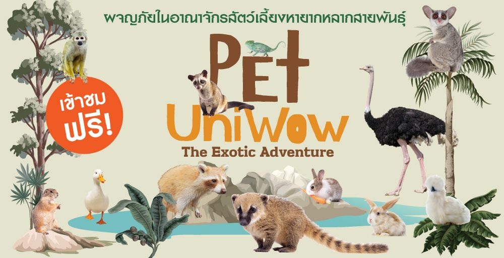 PET UNIWOW The Exotic Adventure｜9月12日（木）〜9月24日（火）ICONSIAMで希少動物とふれあえる無料イベント！