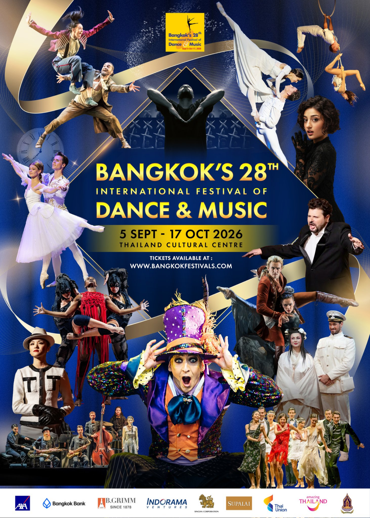 第28回バンコク国際ダンス＆ミュージック・フェスティバル、Thailand Cultural Centreで9月5日（土）開幕　バレエ・オペラ・現代ダンスを上演